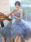 Princess Evening Dress Women New Temperament Birthday Party Prom Dress Super Fairy Tube Top Student Graduation Dress