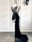 New Arrival Beaded Embroidery Women Homecoming Gowns Black Velvet Short Prom Dresses