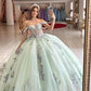 15 Quinceanera Dresses Ball Gown New Sweet Flower Party Dress Classic Off The Shoulder Birthday Gown Graduation Dress