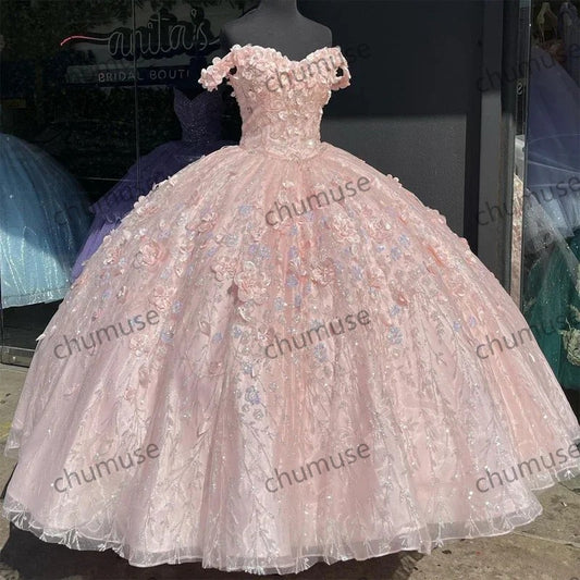 Blush Pink Quinceanera Dresses With Cape Formal Graduation Princess Sweet 15 Dress