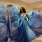 Prom Dresses Exquisite Strapless A-line Celebrity Fold Draped Chiffon Occasion Evening Gown שמלות ערב נשים 2023 לחתונה